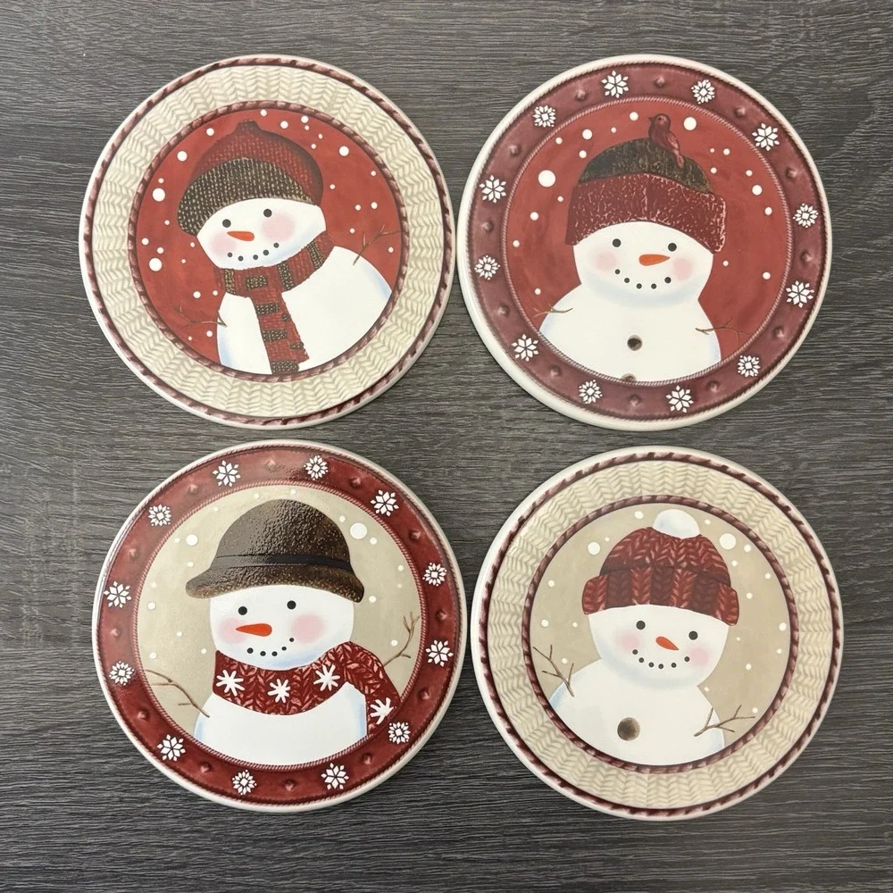 ST. NICHOLAS SQUARE ROUND CERAMIC COASTERS 